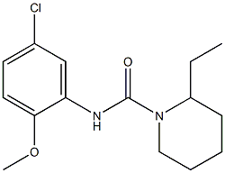 N-(5-chloro-2-methoxyphenyl)-2-ethylpiperidine-1-carboxamide Structure