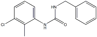 1-benzyl-3-(3-chloro-2-methylphenyl)urea Struktur