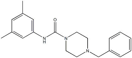 4-benzyl-N-(3,5-dimethylphenyl)piperazine-1-carboxamide Structure