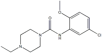 N-(5-chloro-2-methoxyphenyl)-4-ethylpiperazine-1-carboxamide Structure