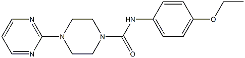 N-(4-ethoxyphenyl)-4-pyrimidin-2-ylpiperazine-1-carboxamide 化学構造式