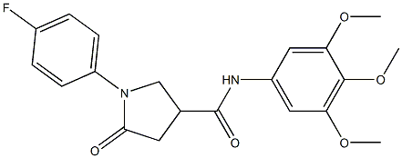 1-(4-fluorophenyl)-5-oxo-N-(3,4,5-trimethoxyphenyl)pyrrolidine-3-carboxamide