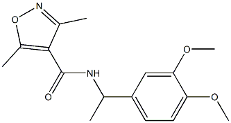 N-[1-(3,4-dimethoxyphenyl)ethyl]-3,5-dimethyl-1,2-oxazole-4-carboxamide Structure