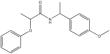 N-[1-(4-methoxyphenyl)ethyl]-2-phenoxypropanamide Structure