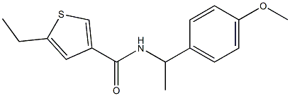 5-ethyl-N-[1-(4-methoxyphenyl)ethyl]thiophene-3-carboxamide Structure