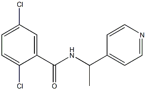 2,5-dichloro-N-(1-pyridin-4-ylethyl)benzamide Structure