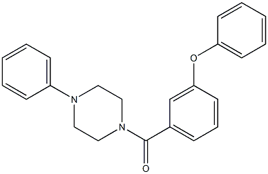 (3-phenoxyphenyl)-(4-phenylpiperazin-1-yl)methanone Structure