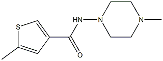 5-methyl-N-(4-methylpiperazin-1-yl)thiophene-3-carboxamide Structure