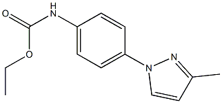 ethyl N-[4-(3-methylpyrazol-1-yl)phenyl]carbamate 化学構造式