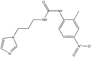 1-(3-imidazol-1-ylpropyl)-3-(2-methyl-4-nitrophenyl)urea Structure