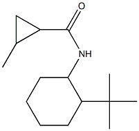 N-(2-tert-butylcyclohexyl)-2-methylcyclopropane-1-carboxamide Struktur