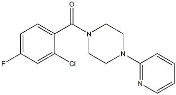 (2-chloro-4-fluorophenyl)-(4-pyridin-2-ylpiperazin-1-yl)methanone