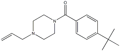 (4-tert-butylphenyl)-(4-prop-2-enylpiperazin-1-yl)methanone Structure