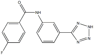 4-fluoro-N-[3-(2H-tetrazol-5-yl)phenyl]benzamide Structure