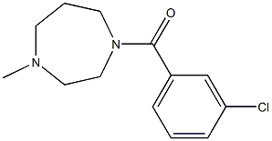 (3-chlorophenyl)-(4-methyl-1,4-diazepan-1-yl)methanone Structure