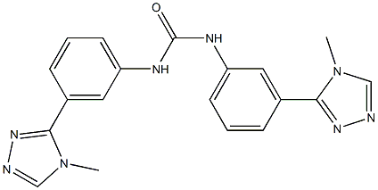 1,3-bis[3-(4-methyl-1,2,4-triazol-3-yl)phenyl]urea Structure