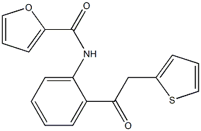  N-[2-(2-thiophen-2-ylacetyl)phenyl]furan-2-carboxamide