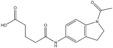 5-[(1-acetyl-2,3-dihydroindol-5-yl)amino]-5-oxopentanoic acid 结构式