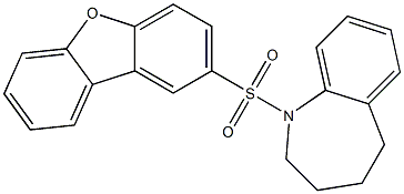 1-dibenzofuran-2-ylsulfonyl-2,3,4,5-tetrahydro-1-benzazepine Structure
