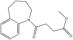 methyl 4-oxo-4-(2,3,4,5-tetrahydro-1-benzazepin-1-yl)butanoate 结构式