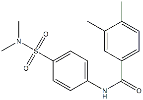 N-[4-(dimethylsulfamoyl)phenyl]-3,4-dimethylbenzamide Struktur