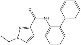 1-ethyl-N-(2-phenylphenyl)pyrazole-3-carboxamide Structure