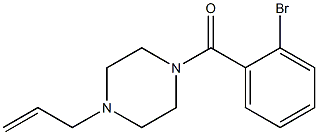 (2-bromophenyl)-(4-prop-2-enylpiperazin-1-yl)methanone 化学構造式