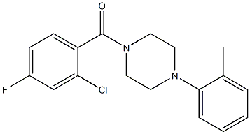 (2-chloro-4-fluorophenyl)-[4-(2-methylphenyl)piperazin-1-yl]methanone|