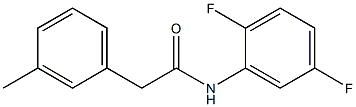 N-(2,5-difluorophenyl)-2-(3-methylphenyl)acetamide Structure