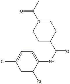 1-acetyl-N-(2,4-dichlorophenyl)piperidine-4-carboxamide Structure