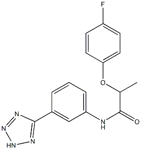 2-(4-fluorophenoxy)-N-[3-(2H-tetrazol-5-yl)phenyl]propanamide