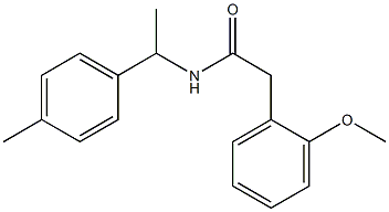 2-(2-methoxyphenyl)-N-[1-(4-methylphenyl)ethyl]acetamide Structure