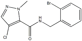 N-[(2-bromophenyl)methyl]-4-chloro-2-methylpyrazole-3-carboxamide Structure