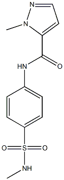 2-methyl-N-[4-(methylsulfamoyl)phenyl]pyrazole-3-carboxamide Structure