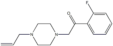 2-(2-fluorophenyl)-1-(4-prop-2-enylpiperazin-1-yl)ethanone Structure