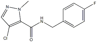 4-chloro-N-[(4-fluorophenyl)methyl]-2-methylpyrazole-3-carboxamide