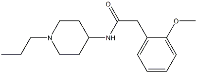 2-(2-methoxyphenyl)-N-(1-propylpiperidin-4-yl)acetamide Structure