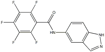 2,3,4,5,6-pentafluoro-N-(1H-indazol-5-yl)benzamide Structure