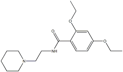 2,4-diethoxy-N-(2-piperidin-1-ylethyl)benzamide Structure