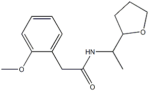 2-(2-methoxyphenyl)-N-[1-(oxolan-2-yl)ethyl]acetamide Structure