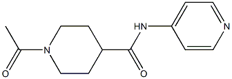 1-acetyl-N-pyridin-4-ylpiperidine-4-carboxamide,,结构式