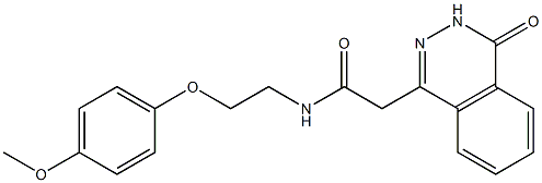 N-[2-(4-methoxyphenoxy)ethyl]-2-(4-oxo-3H-phthalazin-1-yl)acetamide Structure