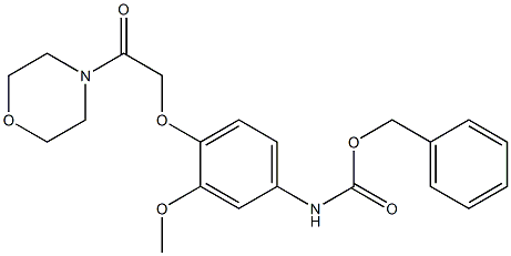 benzyl N-[3-methoxy-4-(2-morpholin-4-yl-2-oxoethoxy)phenyl]carbamate Structure