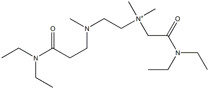 [2-(diethylamino)-2-oxoethyl]-[2-[[2-(diethylamino)-2-oxoethyl]-dimethylazaniumyl]ethyl]-dimethylazanium 结构式