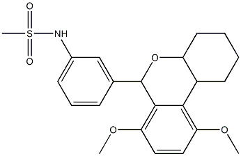 N-[3-(7,10-dimethoxy-2,3,4,4a,6,10b-hexahydro-1H-benzo[c]chromen-6-yl)phenyl]methanesulfonamide Structure