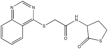 N-(2-oxothiolan-3-yl)-2-quinazolin-4-ylsulfanylacetamide