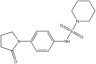 N-[4-(2-oxopyrrolidin-1-yl)phenyl]piperidine-1-sulfonamide Struktur