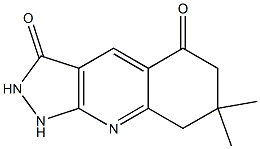 7,7-dimethyl-1,2,6,8-tetrahydropyrazolo[3,4-b]quinoline-3,5-dione Structure