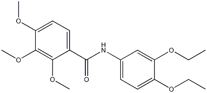 N-(3,4-diethoxyphenyl)-2,3,4-trimethoxybenzamide Struktur