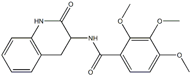 2,3,4-trimethoxy-N-(2-oxo-3,4-dihydro-1H-quinolin-3-yl)benzamide Structure